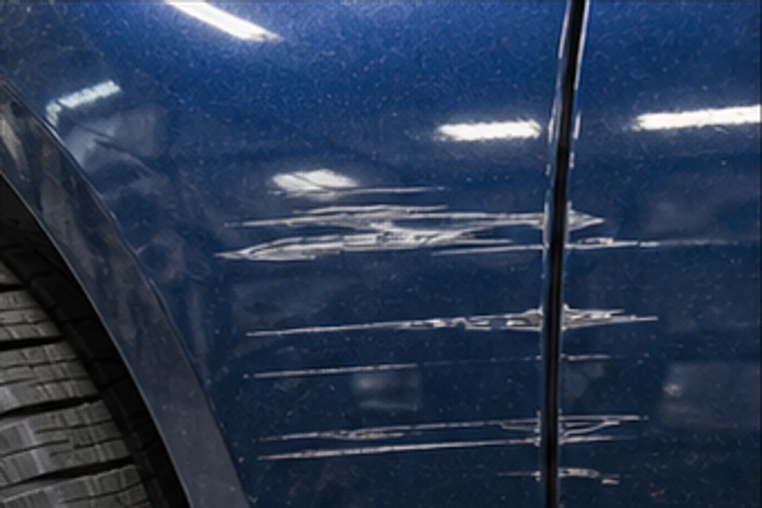 Base coat scratch