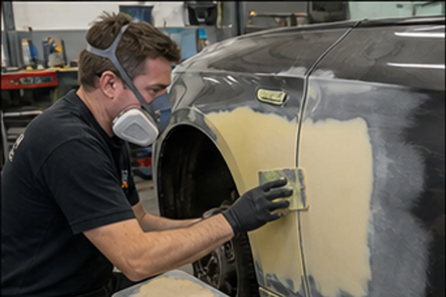 Traditional repair — filler and paint