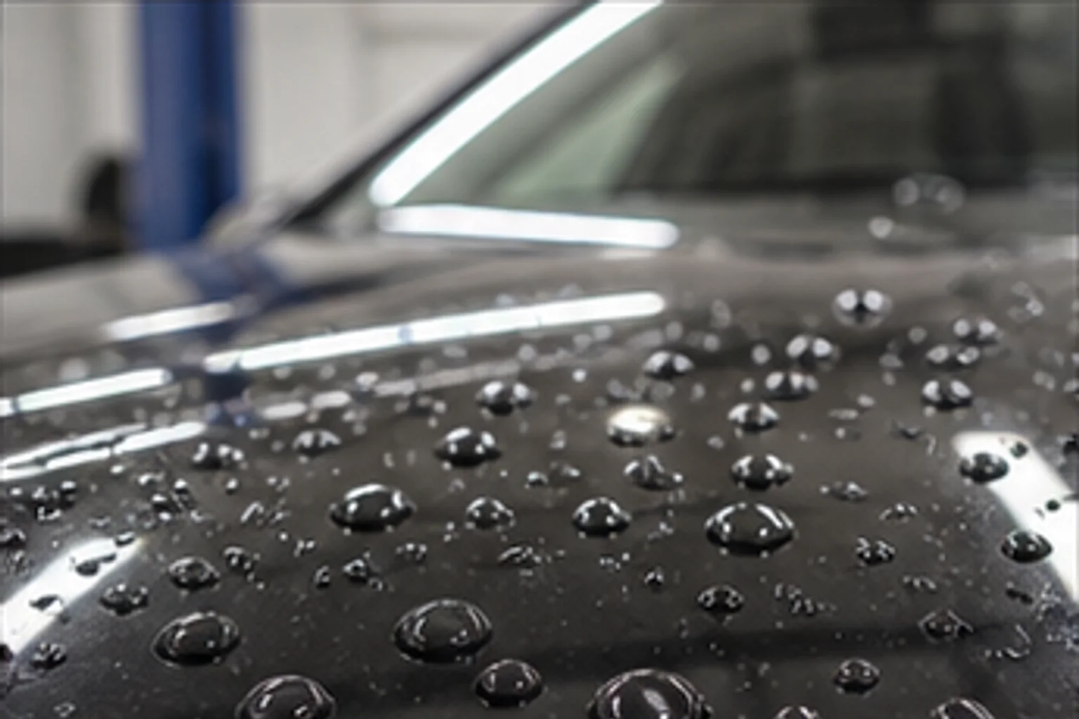 Beading on a graphene-coated hood