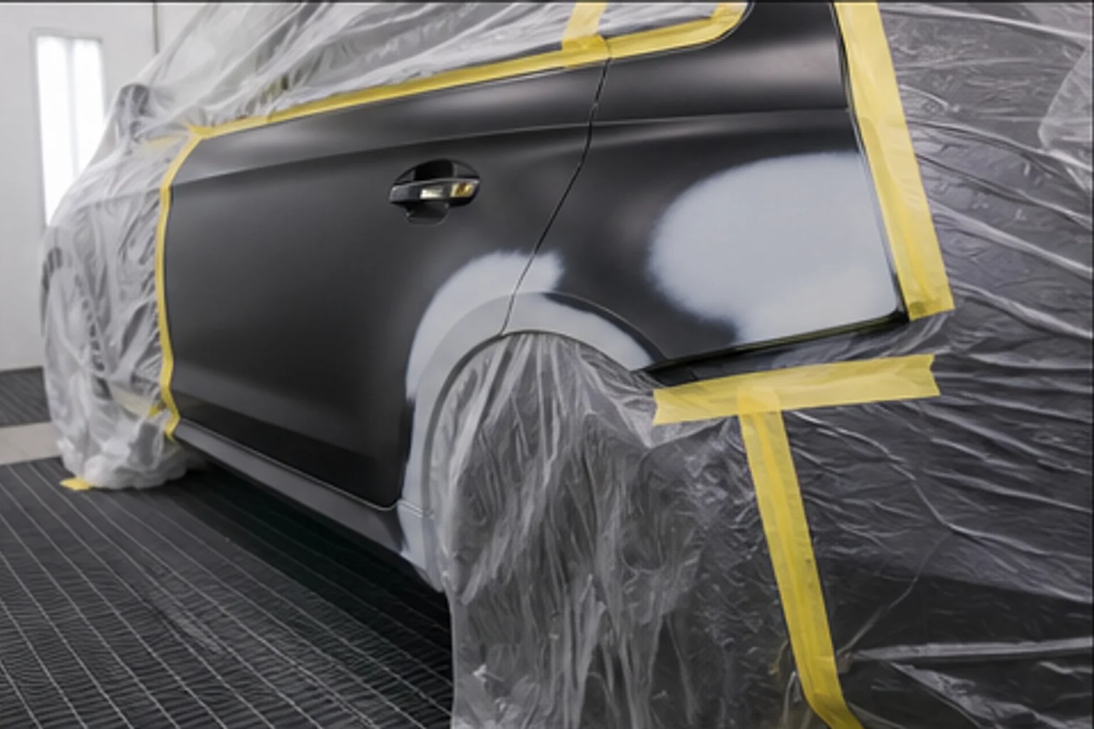 Panel respray blended to factory colour