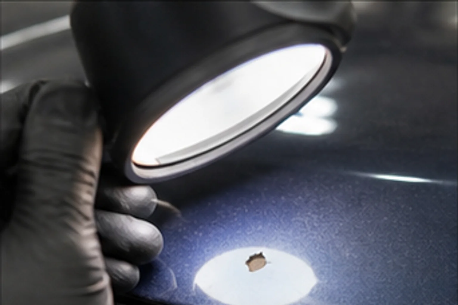 Chip inspection under light
