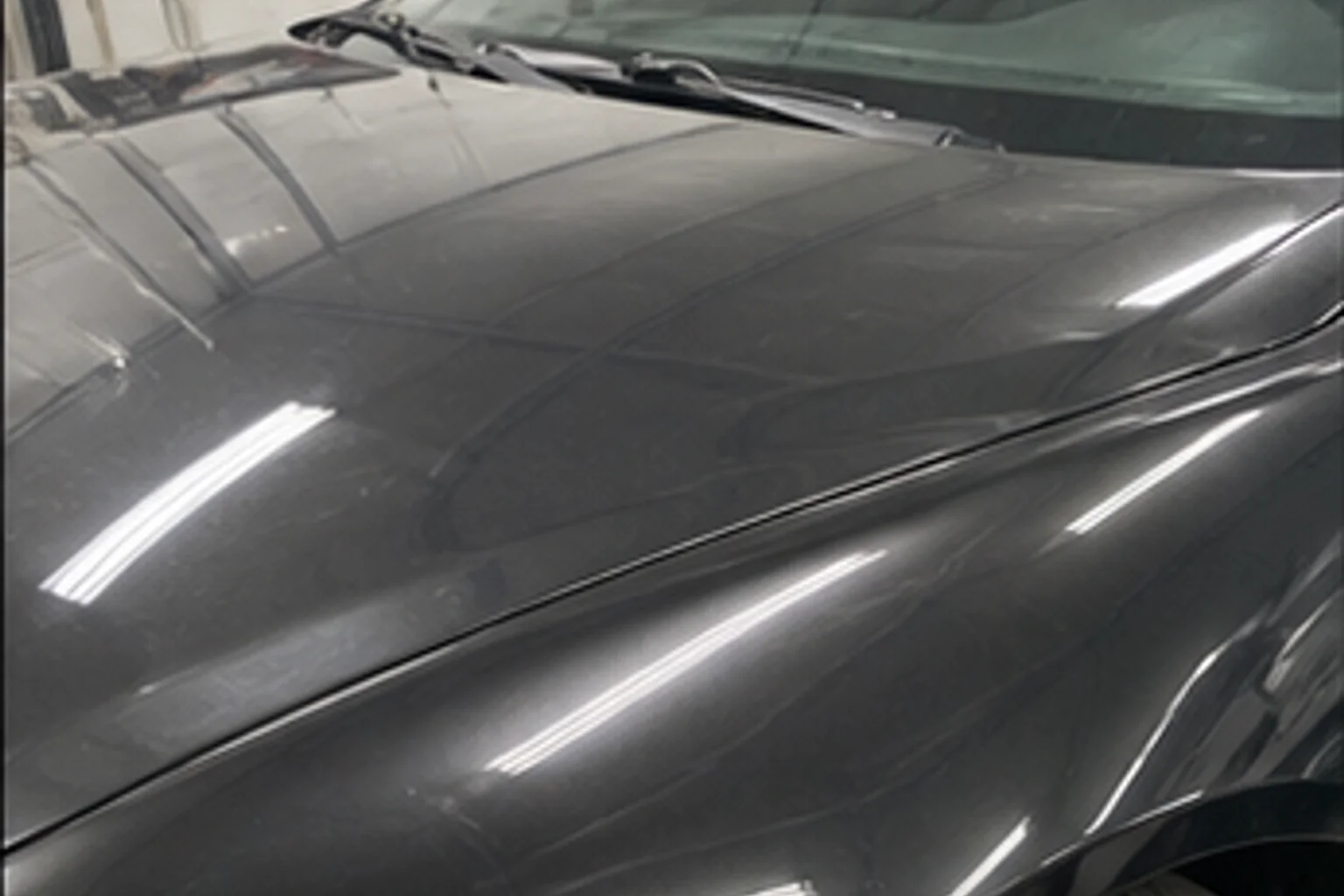 Repaired panel — cured finish